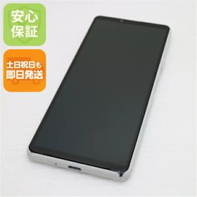【中古】安心保証 美品 Xperia 10 III SOG04 ホワイト 白ロム 本体 即日発送 土日祝発送OK あす楽