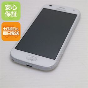 フジツウ(富士通)の新品同様 F-42A らくらくスマートフォン ホワイト M000(スマートフォン本体)