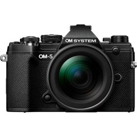 OM SYSTEM ミラーレス一眼カメラ OM-5 12-45mm F4.0 PRO レンズキット [ブラック] R-LOGI