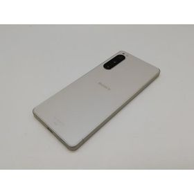 【中古】SONY au 【SIMフリー】 Xperia 5 IV 8GB 128GB SOG09 エクリュホワイト【道玄坂】保証期間１ヶ月【ランクC】