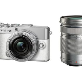 オリンパス(OLYMPUS) デジタル一眼カメラ OLYMPUS PEN E-P7 EZダブルズームキット [ホワイト] 新品 送料無料