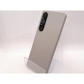 【中古】SONY au 【SIMフリー】 Xperia 1 V プラチナシルバー 12GB 256GB SOG10【神保町】保証期間１ヶ月【ランクB】