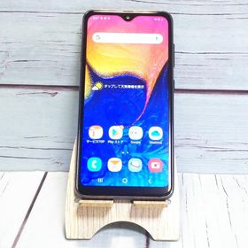 au Galaxy A20 SCV46 Black 本体 白ロム SIMロック解除済み SIMフリー C174350