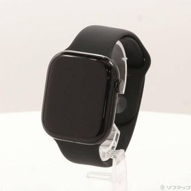 〔中古〕Apple(アップル) Apple Watch Series 10 GPS 46mm ジェットブラックアルミニウムケース ブラックスポーツバンド〔262-ud〕