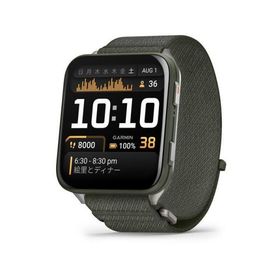 日本正規品 GARMIN ガーミン スマートウォッチ べニューX１ GPS Venu X1 Moss 大画面ディスプレイ 薄型 軽量 ゴルフ機能 睡眠モニタリング 010-02980-22