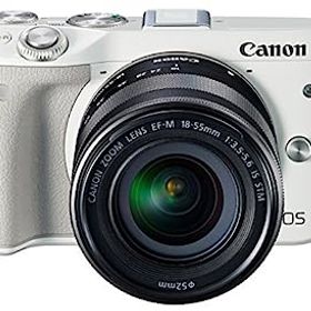 【中古】Canon ミラーレス一眼カメラ EOS M3 レンズキット(ホワイト) EF-M18-55mm F3.5-5.6 IS STM 付属 EOSM3WH-1855ISSTMLK
