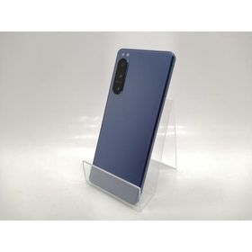 【中古】SONY docomo 【SIMフリー】 Xperia 5 IV 8GB 128GB SO-54C ブルー【秋葉本店】保証期間１ヶ月【ランクB】