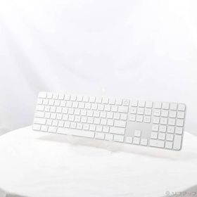 〔中古〕Apple(アップル) Appleシリコン搭載Macモデル用Touch ID搭載 Magic Keyboard テンキー付き 英語 US ホワイトキー〔377-ud〕