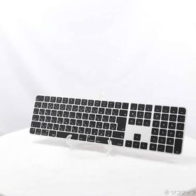 〔中古〕Apple(アップル) Appleシリコン搭載Macモデル用Touch ID搭載 Magic Keyboard テンキー付き 日本語JIS ブラックキー MMMR3J／A〔258-ud〕