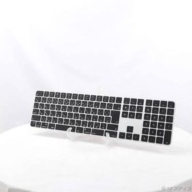 〔中古〕Apple(アップル) Appleシリコン搭載Macモデル用Touch ID搭載 Magic Keyboard テンキー付き 日本語JIS ブラックキー MMMR3J／A〔377-ud〕