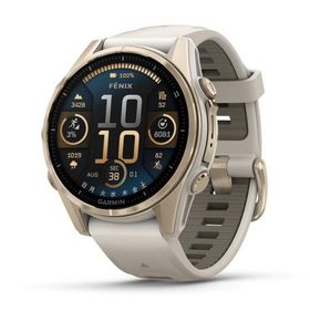 ガーミン fenix 8 Sapphire AMOLED 43mm Soft Gold / Fog Gray (Suica対応)スマートウォッチ 010-02903-16 返品種別A