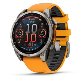 ガーミン fenix 8 Sapphire AMOLED 47mm Ti / Orange (Suica対応)スマートウォッチ 010-02904-17 返品種別A