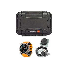 Garmin Fenix 8 Sapphire 51mm GPS Smartwatch with 1.4-Inch AMOLED Display (Spark Orange and Graphite) Bundle with Waterproof Hard Case (Black) and Focu