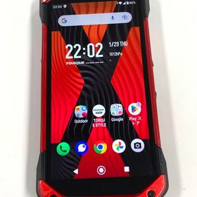 【モバイルBOX】au SIMフリー TORQUE 5G レッド KYG01