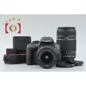 【中古】Canon キヤノン EOS Kiss X7 ダブルズームキット ブラック シャッター回数僅少