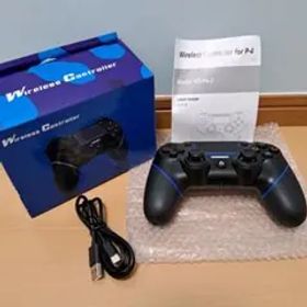 PS4コントローラー 相互品 ブラック×ブルー 未使用に近い