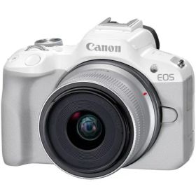 【長期保証付】【エントリーで更にポイントアップ 2/5(木)23:59まで！】CANON キヤノン EOS R50 RF-S18-45 IS STM レンズキット ホワイト APS-C ミラーレス一眼カメラ EOSR50L1845ST