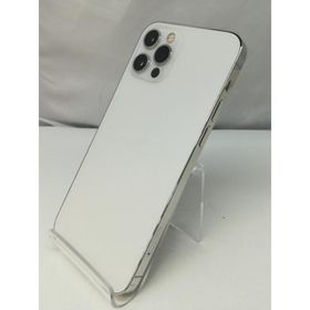 【中古】Apple au 【SIMロック解除済み】 iPhone 12 Pro 256GB シルバー MGMA3J/A【札幌】保証期間１週間【ランクC】