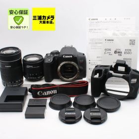 【ほぼ新品】 Canon EOS Kiss X10i ダブルズームキット EF-S18-55mm F4-5.6 IS STM + F-S55-250mm F4-5.6 IS STM 付属 デジタル一眼レフカメラ #0510188