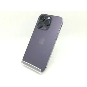 【中古】Apple SoftBank 【SIMフリー】 iPhone 14 Pro 512GB ディープパープル MQ283J/A【町田】保証期間1ヶ月【ランクC】
