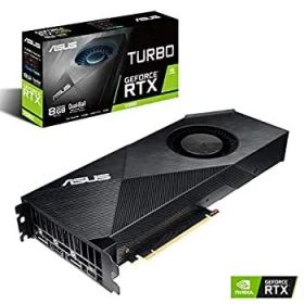 【中古】「未使用品」ASUS NVIDIA Turbo RTX 2080 8GB GDDR6 HDMI/2DisplayPort/USB Type-C PCI-Express ビデオカード