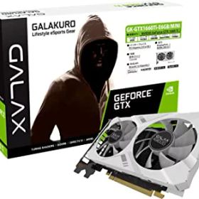 【中古】【非常に良い】玄人志向 NVIDIA GeForce GTX 1660Ti 搭載 グラフィックボード 6GB デュアルファン ショート基板モデル GK-GTX1660Ti-E6GB/MINI