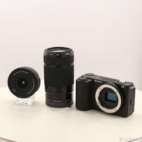 〔中古〕SONY(ソニー) VLOGCAM ZV-E10 II ダブルズームレンズキット ブラック ZV-E10M2X B〔262-ud〕