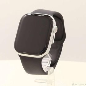 〔中古〕Apple(アップル) Apple Watch Series 10 GPS 46mm シルバーアルミニウムケース ブラックスポーツバンド〔198-ud〕