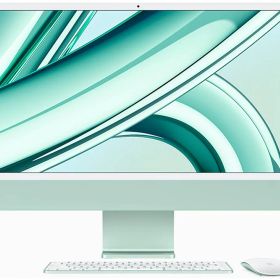 Apple アップル iMac 24インチ Retina 4.5Kディスプレイ Apple M3チップ [2023年 / 8コアCPUと8コアGPU / SSD 256GB / メモリ8GB] グリーン MQRA3J/A 量販店展示品