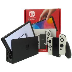 【Nintendo】ニンテンドー『Nintendo Switch 有機ELモデル ホワイト』HEG-S-KAAAA ゲーム機本体 1週間保証【中古】