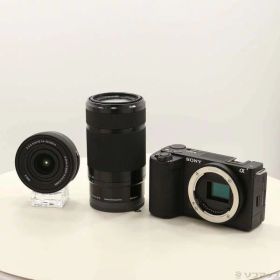 【中古】SONY(ソニー) VLOGCAM ZV-E10 II ダブルズームレンズキット ブラック ZV-E10M2X B 【262-ud】