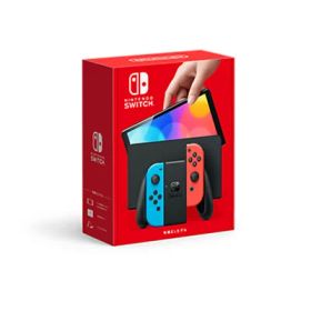 Nintendo Switch（有機ELモデル）JOY-CON(L) ネオンブルー (R) ネオンレッド 【訳あり：倉庫移動中に外箱傷あり】