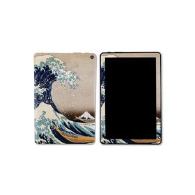 MightySkins Skin Compatible with Kindle Fire HD 10 (2023) - Great Wave of Kanagawa | Protective, Durable, and Unique Vinyl Decal wrap Cove_並行輸入
