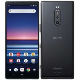 【中古】Cランク 【傷や汚れあり】 SIMロック解除済み 元docomo SONY Xperia 1 SO-03L ブラック ネットワーク利用制限〇(白ロム) 送料無料 simフリー スマホ 本体