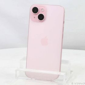 〔中古〕Apple(アップル) iPhone15 128GB ピンク MTMJ3J／A SIMフリー〔352-ud〕