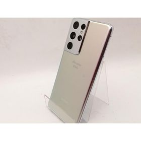 【中古】SAMSUNG docomo 【SIMロック解除済み】 Galaxy S21 Ultra 5G ファントムシルバー 12GB 256GB SC-52B【神保町】保証期間１ヶ月【ランクC】