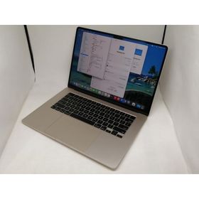 【中古】Apple MacBook Air 15インチ CTO (M3,2024) スターライト M3(CPU:8C/GPU:10C)/8G/256G【日本橋3】保証期間１ヶ月【ランクB】