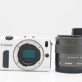 キャノン Canon EOS M Mirrorless Digital Camera White 18-55mm Lens [美品] #Z5835A