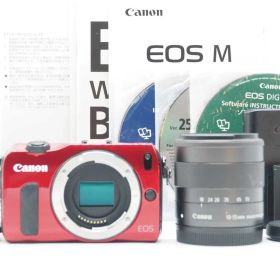 キャノン Canon EOS M Mirrorless Digital Camera Red 18-55mm Lens 元箱 [良品] #Z5741A