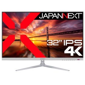 JAPANNEXT 液晶ディスプレイ(32型/IPS(AHVA)/4K 3840×2160/60Hz/12ms/HDR10/HDMI2.1/1年保証)(ブラック) JN-IPS321UHD 返品種別A