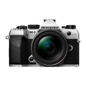 OM SYSTEM デジタル一眼カメラ・12-45mm F4．0 PROレンズキット OM-5 Mark II シルバー OM-5MARKII12-45MMKITSLV [OM5MK2LK1245SLV]【RNH】