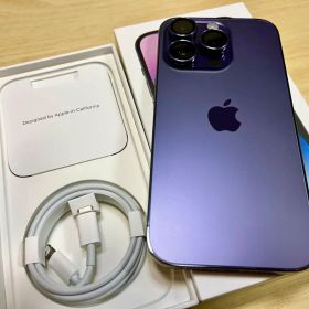 【美品】iPhone 14 pro 256GB ディープパープル