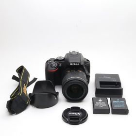 【シャッター回数：2000】Nikon デジタル一眼レフカメラ D5600 AF-P 18-55 VR レンズキット ブラック D5600LKBK