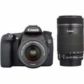 【中古】キヤノン Canon EOS 70D ダブルズームキット EF-S18-55 IS STM/EF-S55-250 IS STM付属