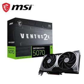 MSI｜エムエスアイ MSI GeForce RTX 5070 12G VENTUS 2X OC / PCI Express 5.0 グラフィックスボード(ブラック) 507012GVENTUS2XOC 返品種別B