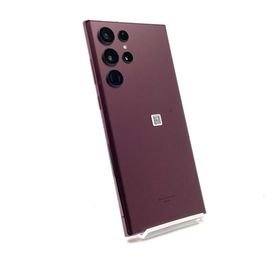 【全額返金保証】【最速発送】SAMSUNG Galaxy S22 Ultra 256GB バーガンディ au SIMフリー SCG14 超美品 動作確認済