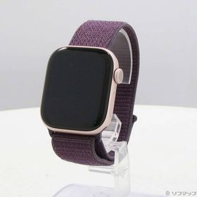 【中古】Apple(アップル) 〔展示品〕 Apple Watch Series 10 GPS 42mm ローズゴールドアルミニウムケース プラムスポーツループ 【352-ud】