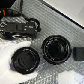 【全額返金保証】【最速発送】Sony デジタル一眼 α6400 ILCE-6400Y ダブルズームレンズキット ブラック 美品 動作確認済