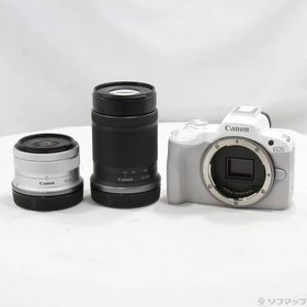 〔中古〕Canon(キヤノン) EOS R50 ダブルズームキット ホワイト〔262-ud〕