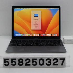 Apple MacBook Retina 12in 2017 A1534 スペースグレイ Core m3 7Y32 1.2GHz/8GB/256GB(SSD)/12W/WQXGA(2304x1440)【中古】【20251226】
